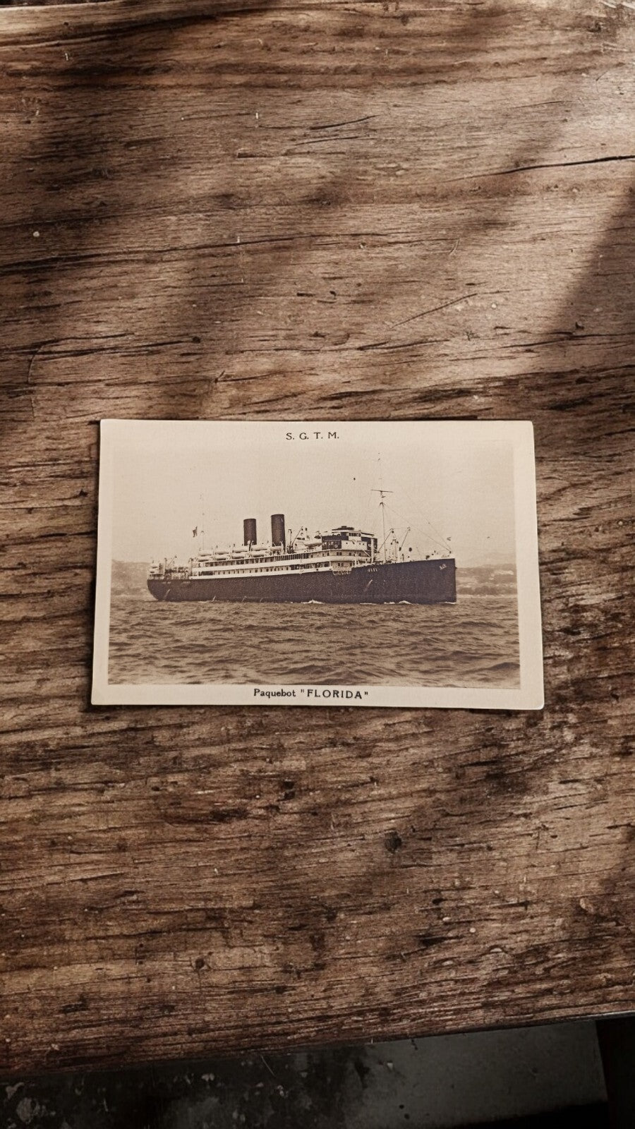Carte postale paquebot Florida S.G.T.M. maritime historique bateau liner