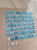 Gros lot timbres anciens Marianne 25c bleus oblitérés pour étude philatélie