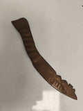 Coupe-papier ancien Verdun 1916 WW1 sculpture militaire décor gravé