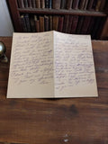 Lettre manuscrite anglaise 1908 encouragements conseils vintage écriture ancienn