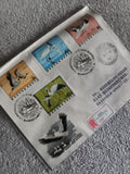 Lettre affranchie Hongrie 1971 Magyar Posta oiseaux timbres Budapest philatélie