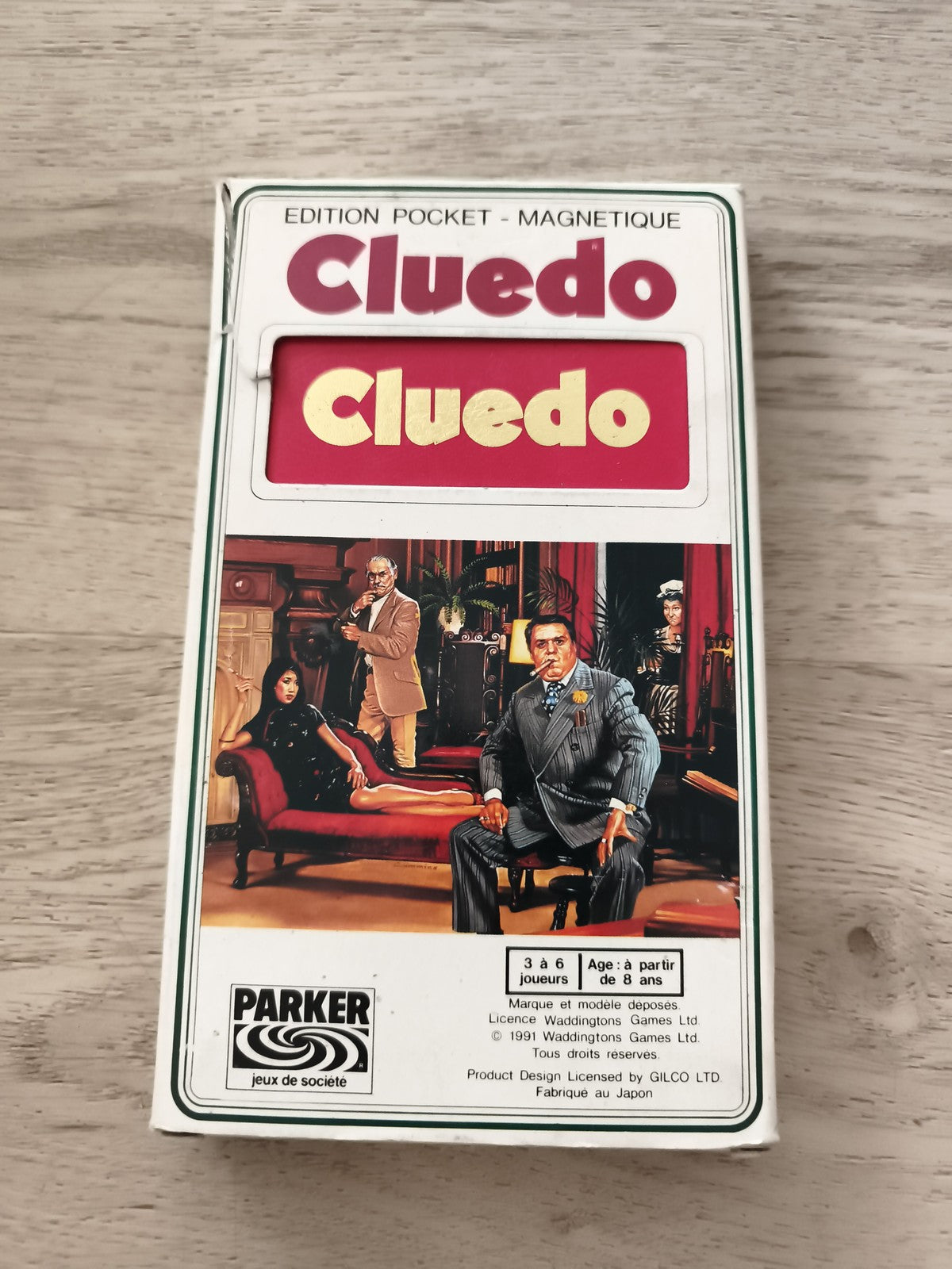 Jeu Cluedo vintage Parker édition pocket magnétique années 90