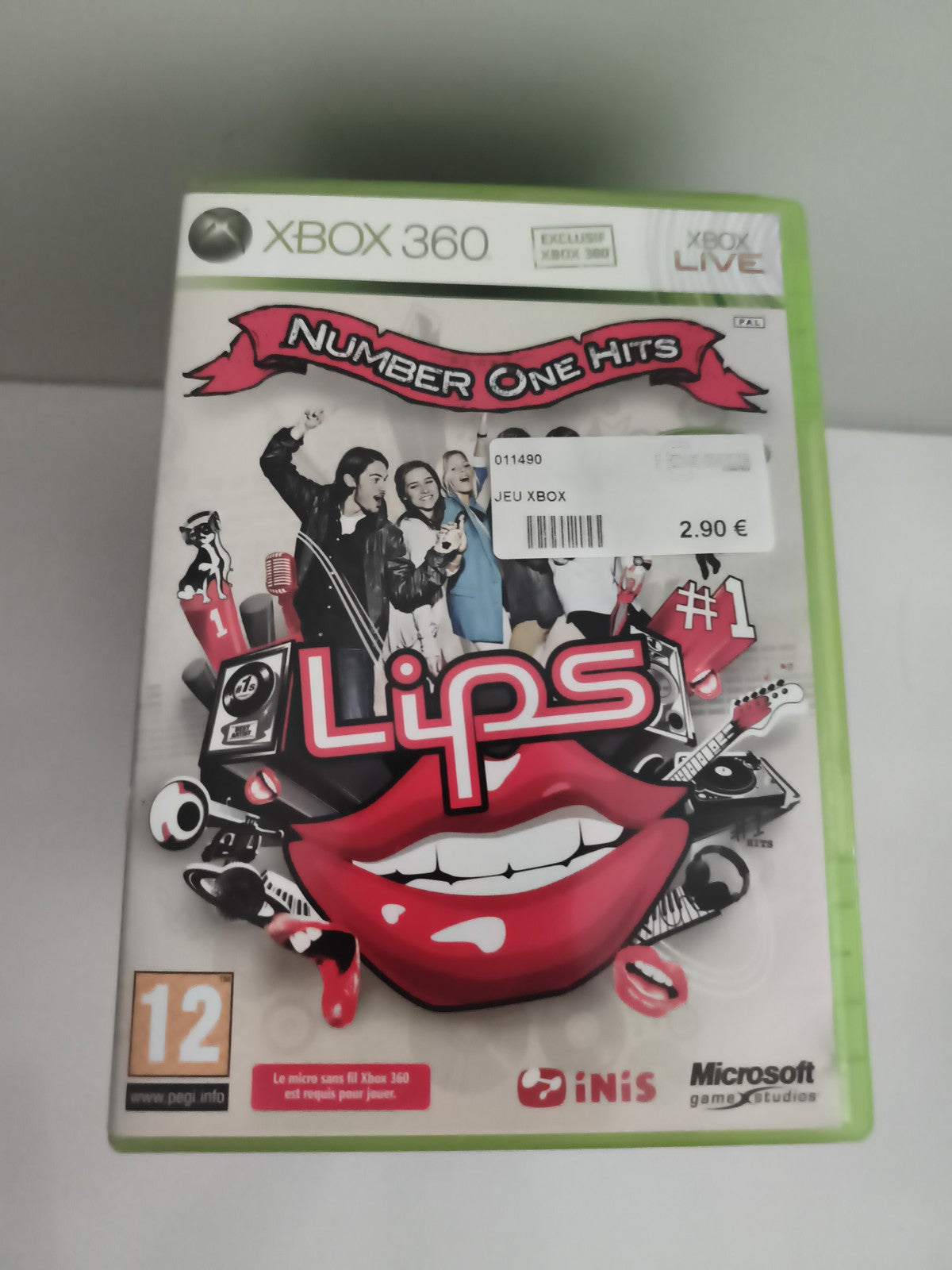 Jeu Xbox 360 Lips Number One Hits Microsoft karaoké