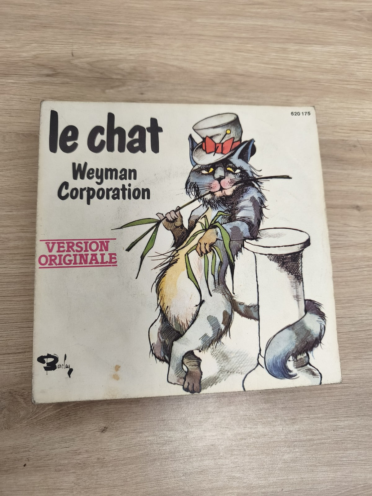 Vinyle 45T Weyman Corporation Le Chat Version Originale pochette illustrée