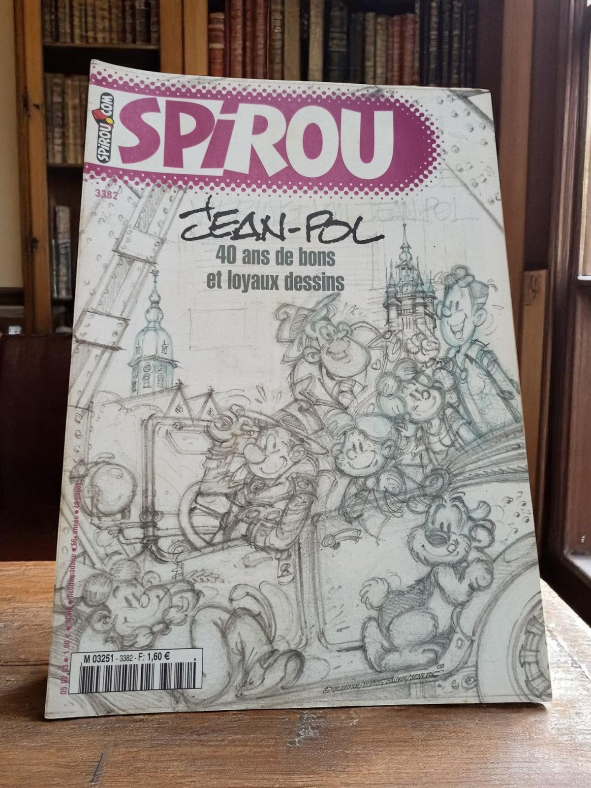 Magazine Spirou 3382 Jean-Pol Vintage ancien 40 ans bons dessins collector