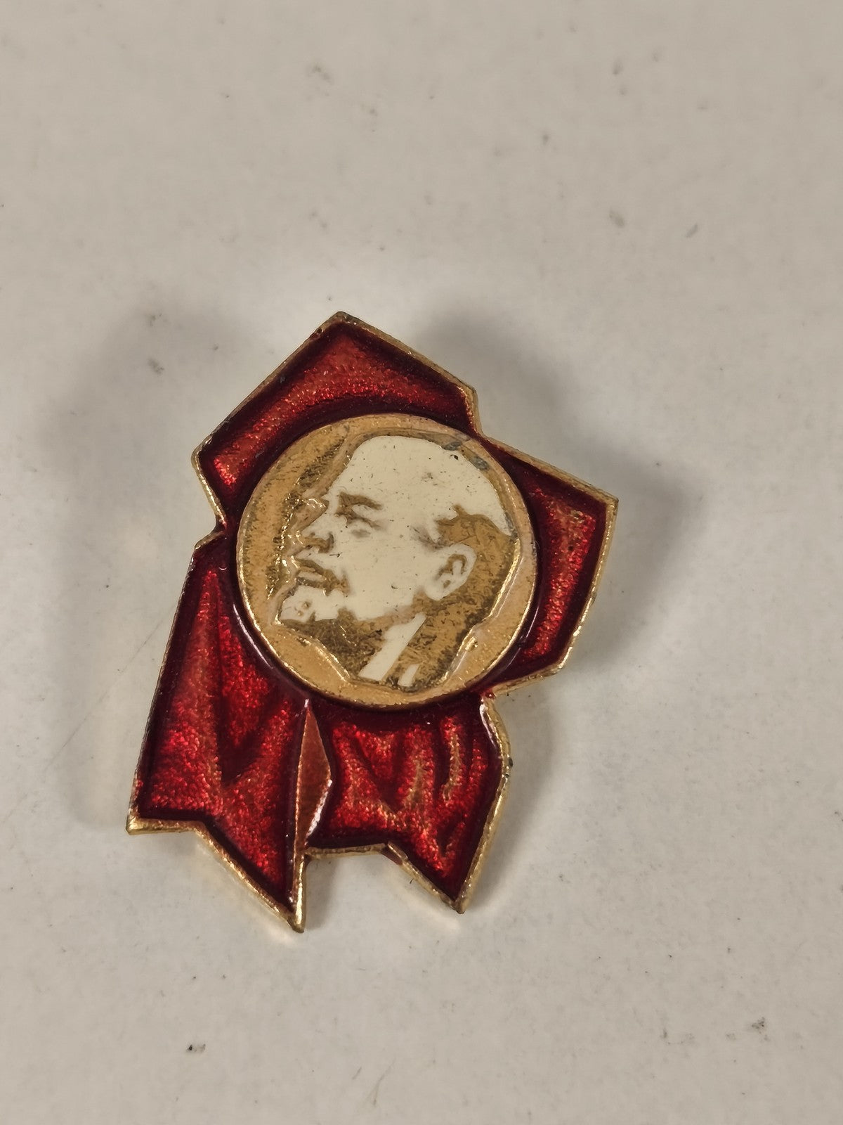 Broche vintage Lénine ancienne URSS, insigne rétro soviétique collection