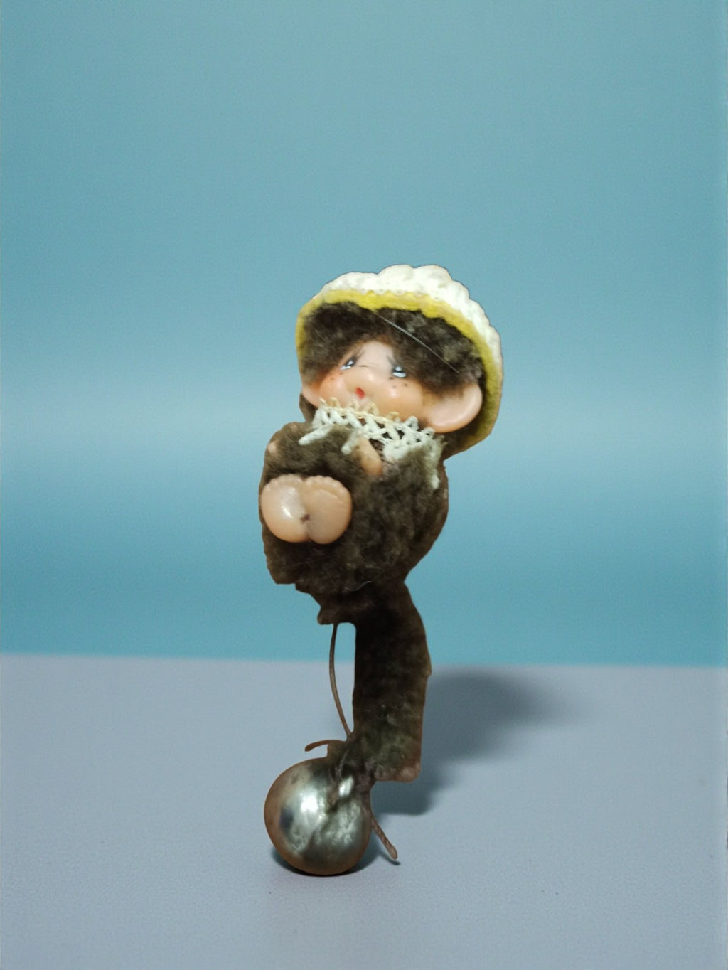 Figurine rétro Moncchicchi vintage, ancien jouet collection années 80, rare occa