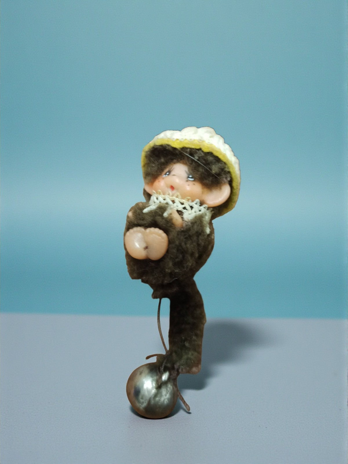 Figurine rétro Moncchicchi vintage, ancien jouet collection années 80, rare occa