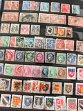 Lot anciens timbres France oblitérés blasons RF années 1940-60 philatélie