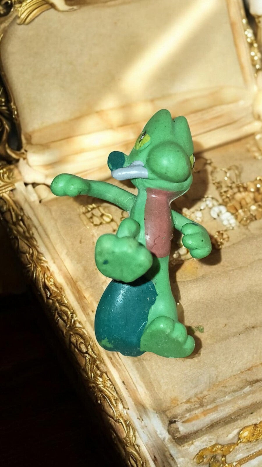 Figurine Pokémon Arcko PVC 2005 2006 vert vintage jouet rare R/LW