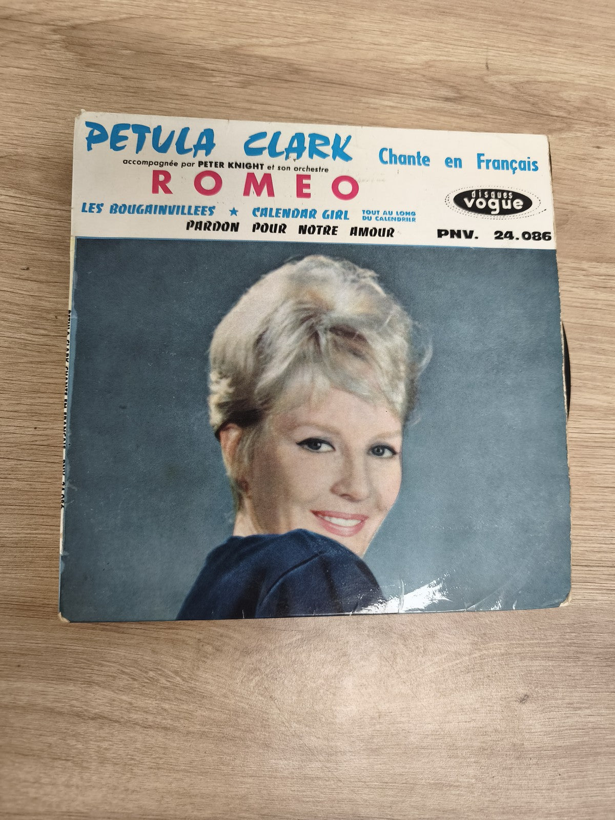 Vinyle 45T Petula Clark Romeo Chante en Français Disques Vogue PNV 24.086