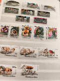 Timbres anciens République de Guinée animaux fleurs champignons lot oblitérés