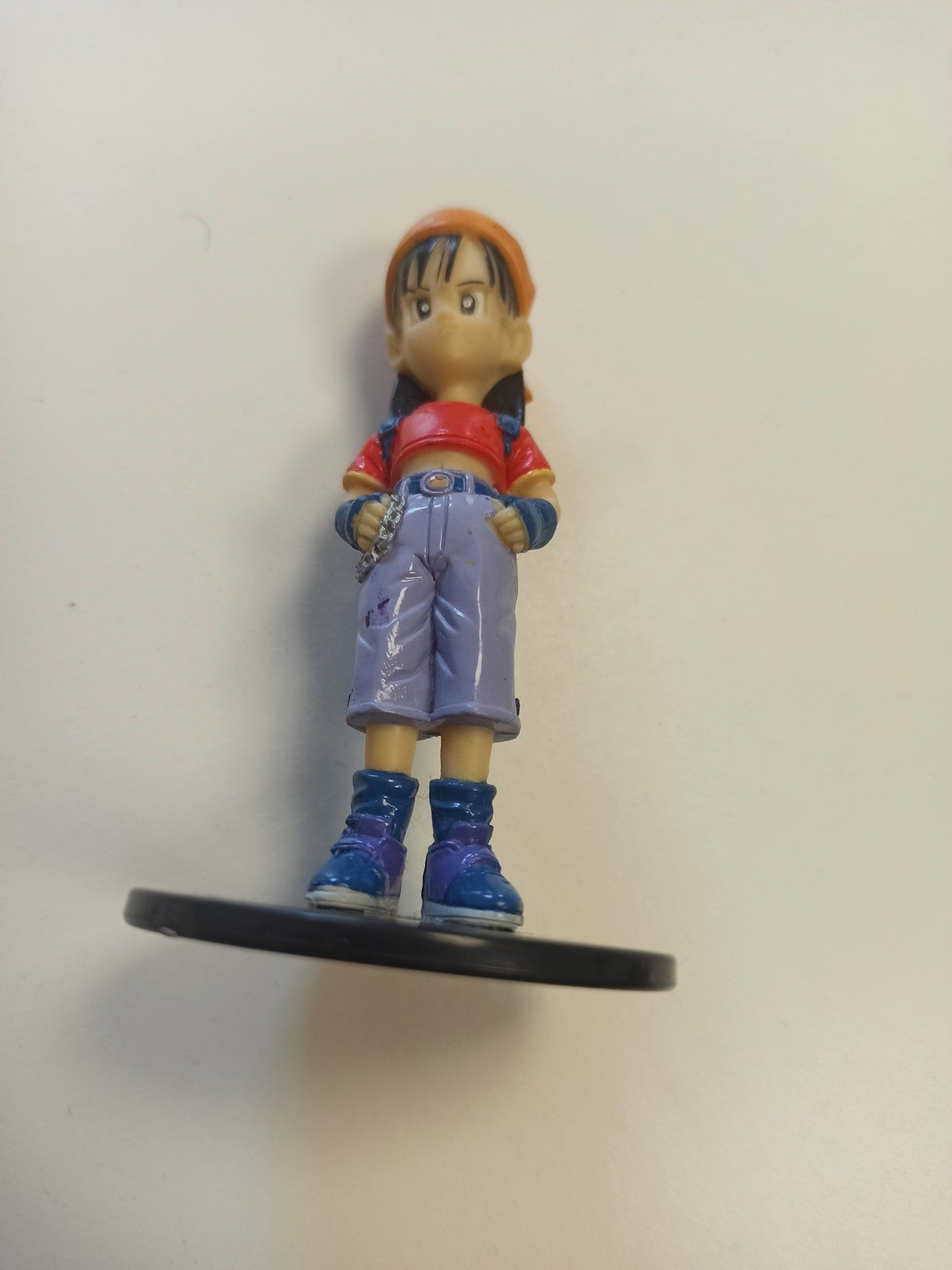 Figurine Dragon Ball GT Pan vintage rétro, jouet ancien, socle noir