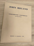 Ancien livre partitions John Ireland Concertino Pastorale Boosey Hawkes orchestr
