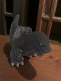 Figurine Godzilla soft vinyl gris foncé jouet doigt finger puppet
