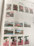 Timbres anciens Nicaragua oblitérés thèmes fleurs tourisme sport vintage
