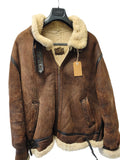 Blouson vintage homme Redskins cuir B32 XL ancien veste rétro collection