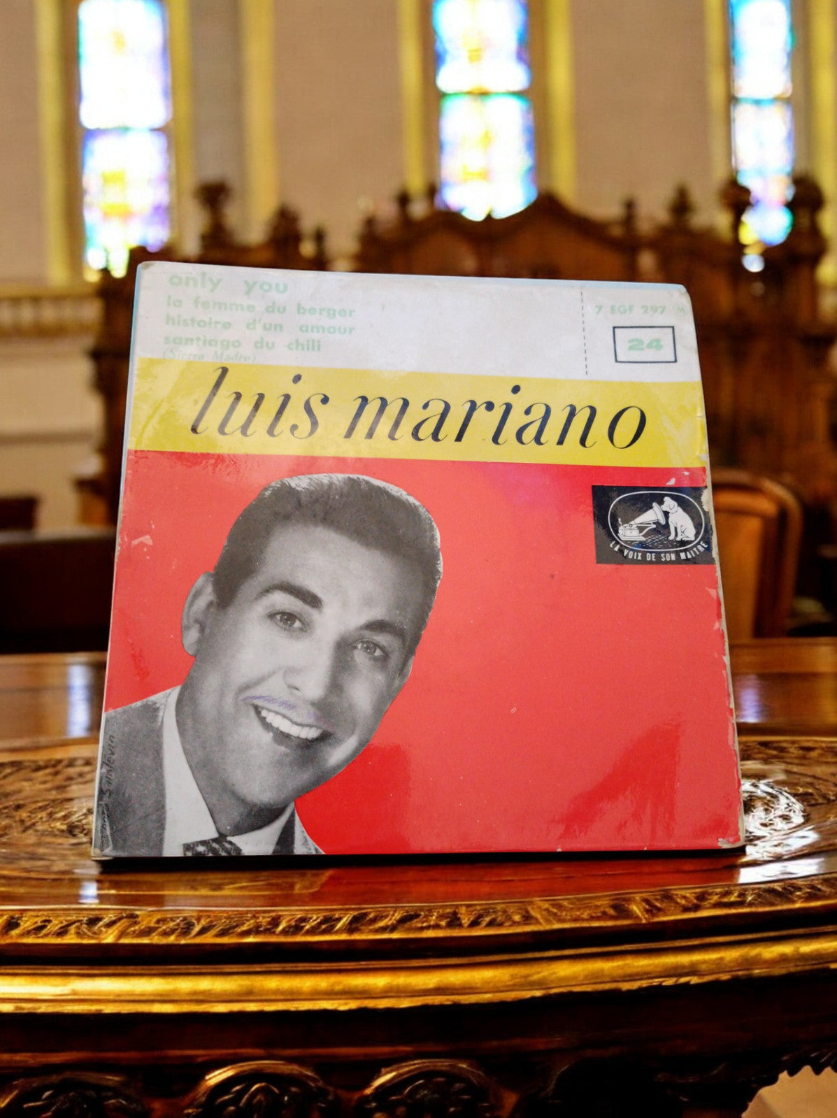 Vinyle 45 tours vintage Luis Mariano - Édition rare à découvrir !