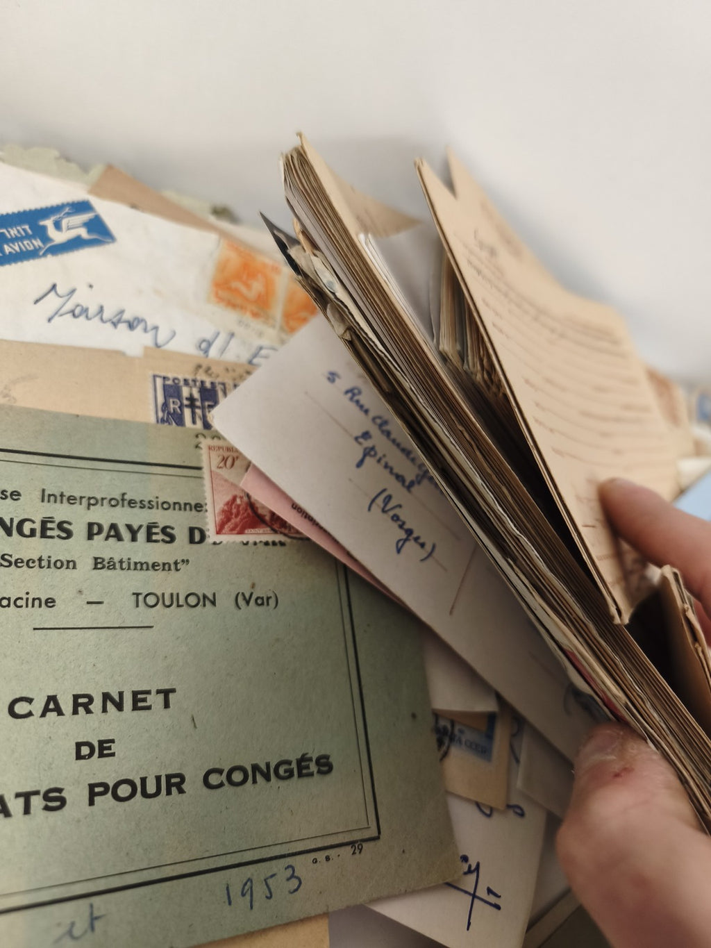 Très gros lot ancien d?enveloppes philatélie timbrées, correspondances diverses