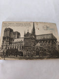 Carte postale vintage Paris Notre-Dame, ancienne illustration rétro collection