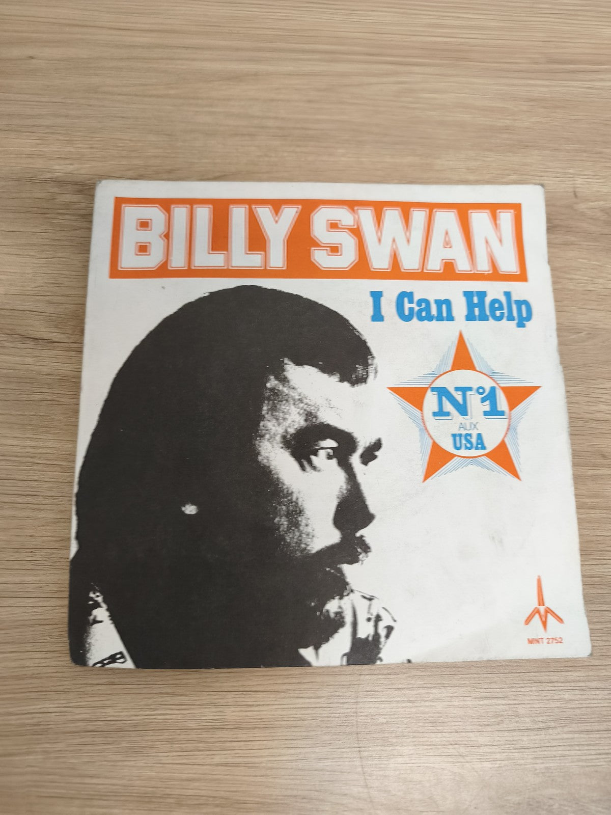 Vinyle 45 tours Billy Swan I Can Help pochette noire et blanche N°1 USA