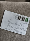 Lettre affranchie 1993 timbres Marianne oblitérés France philatélie (Ref 1)