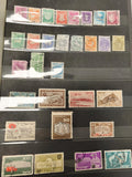 Lot anciens timbres Israël oblitérés philatélie collection, motifs variés vintag