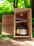Flacon mignonette Armagnac de Montal VSOP vintage en coffret bois