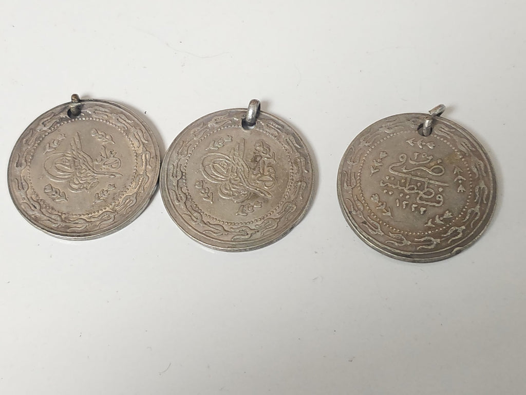 Pièce 2 Kurush Mahmud II Empire Ottoman monnaie authentique Turquie XIXe siècle