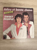 Vinyle 45T Sweet People Adieu et bonne chance Version Originale pochette photo