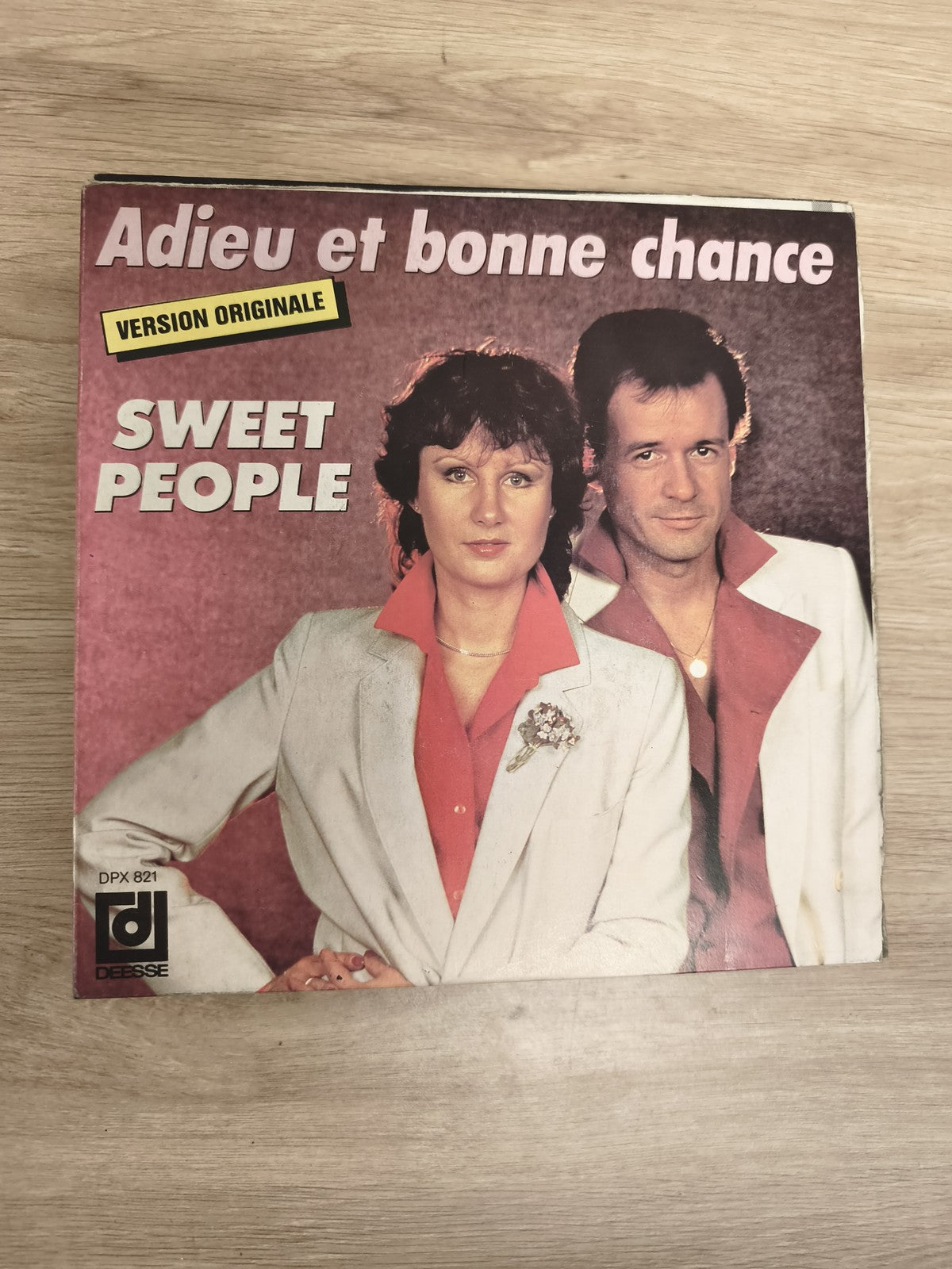 Vinyle 45T Sweet People Adieu et bonne chance Version Originale pochette photo