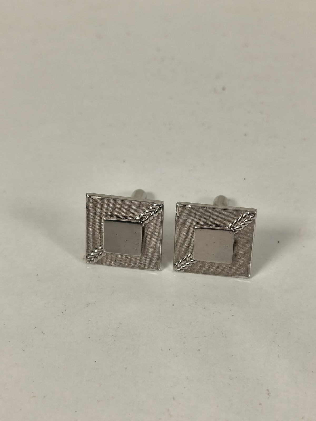 Paire de boutons de manchette vintage anciens, accessoire rétro pour collectionn