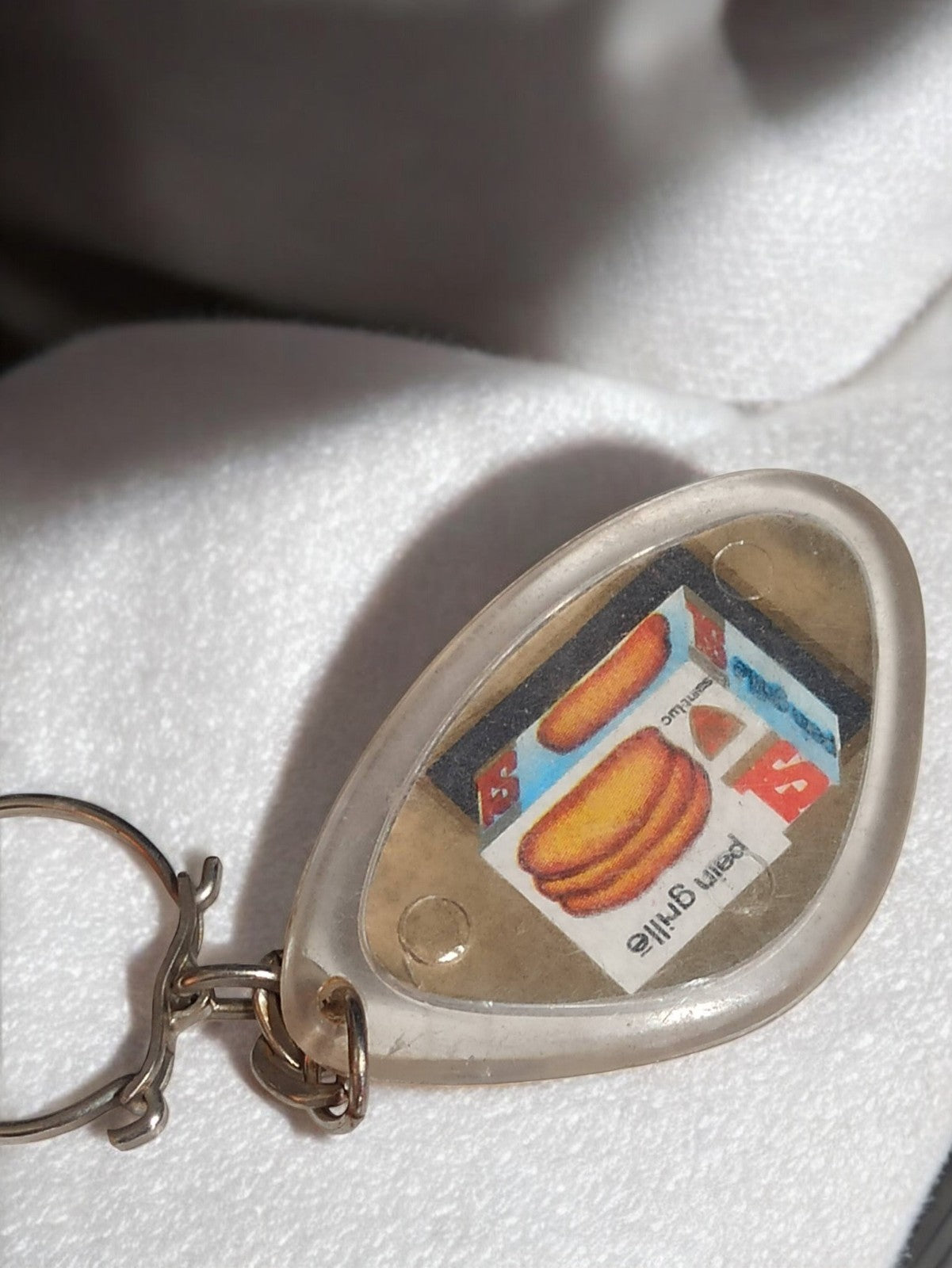 Porte-clés vintage Pan Grillé biscuit ancien publicitaire rétro rare
