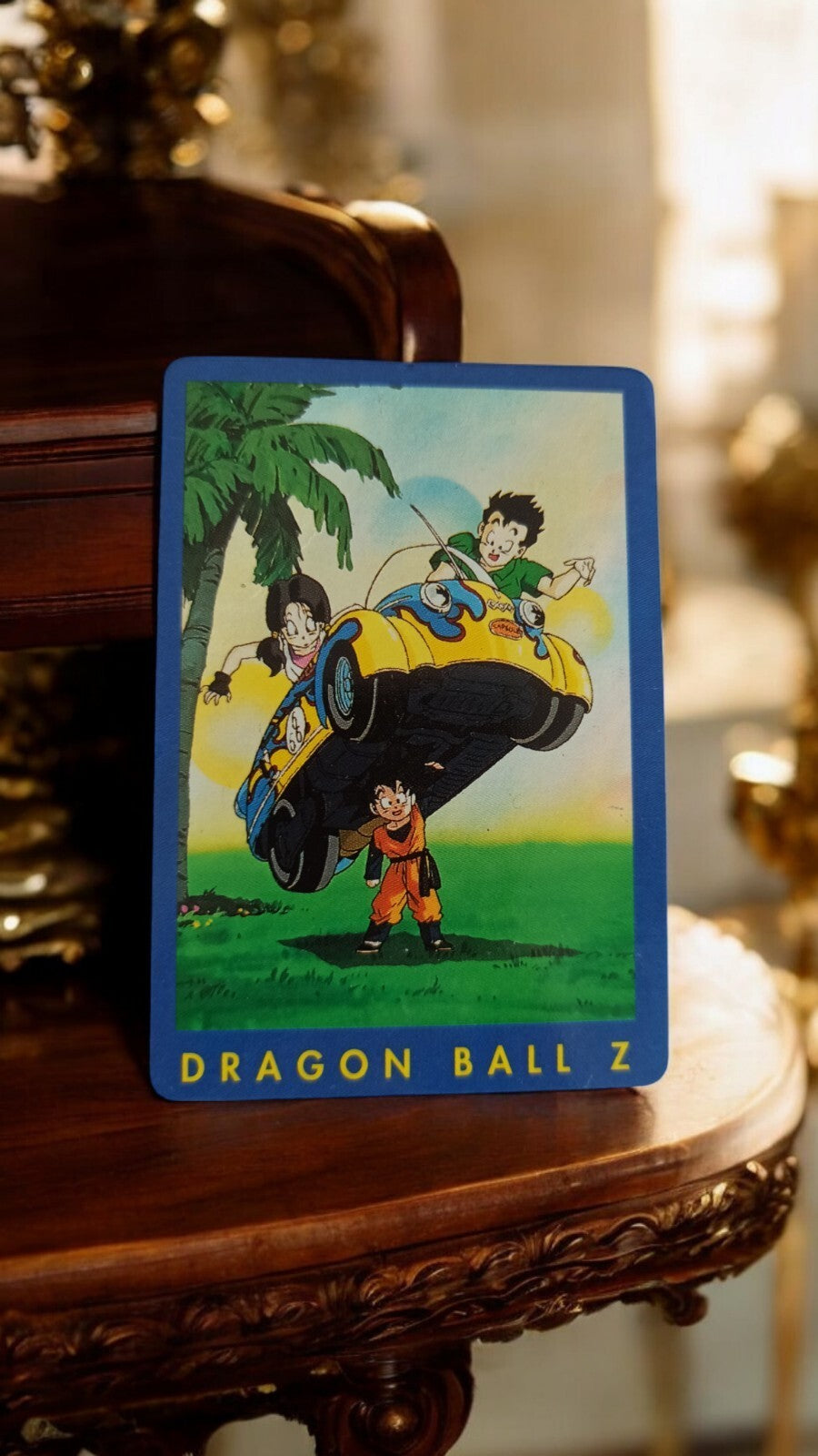 Carte Dragon Ball Z vintage Série 34 illustration couleur Goku