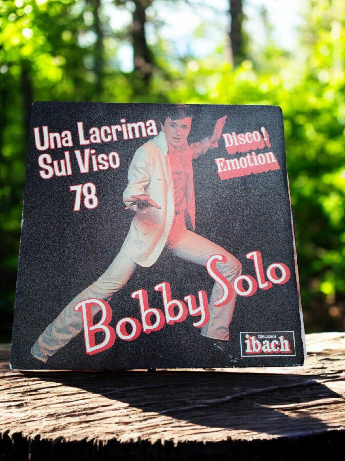Vinyle 45 tours Bobby Solo Disco Emotion vintage années 70 sleeve Ibach