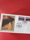 Enveloppe philatélie Helvetia cachet Luzern train motif ferroviaire Suisse