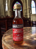 Mignonnette vintage Ramazzotti rétro, bouteille alcool 50ml, Amaro Milano