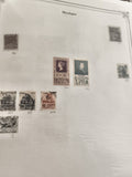Lot anciens timbres Mexique oblitérés philatélie vintage années 1940-50