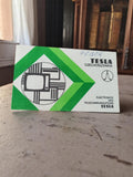 Carte QSL radio amateur vintage Tesla Tchécoslovaquie design années 70 rétro