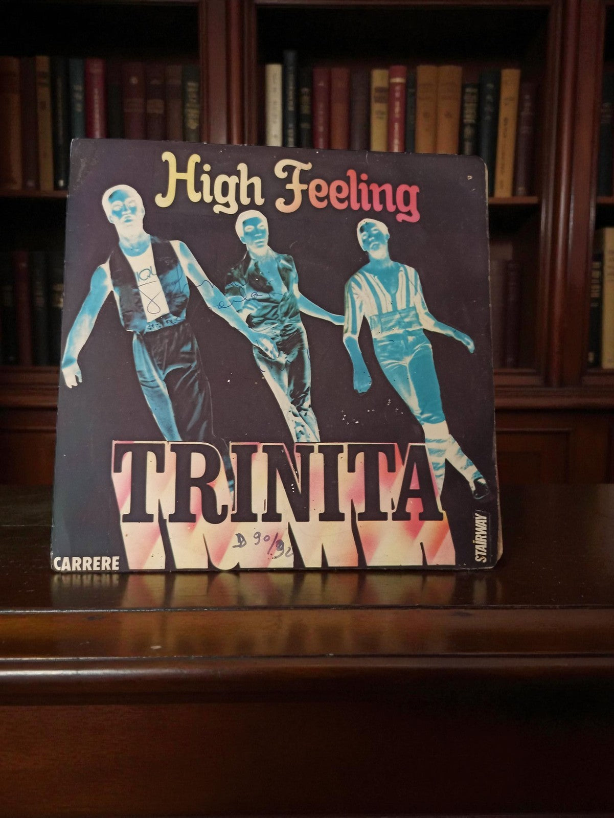 Vinyle 45 tours Trinita High Feeling Carrere vintage rétro pochette originale