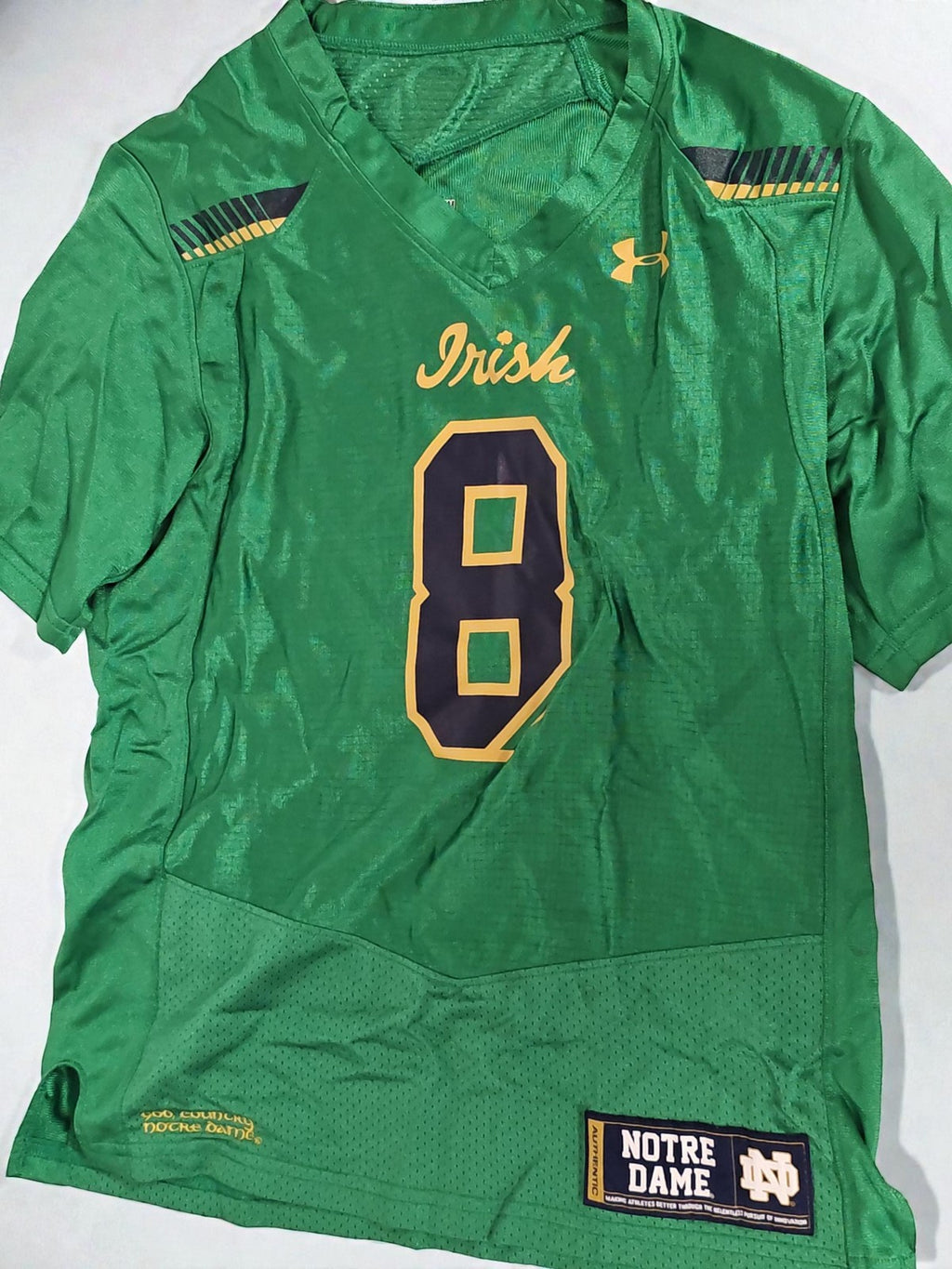 Maillot Under Armour Notre Dame Shamrock Series Boston Fenway Taille M Homme