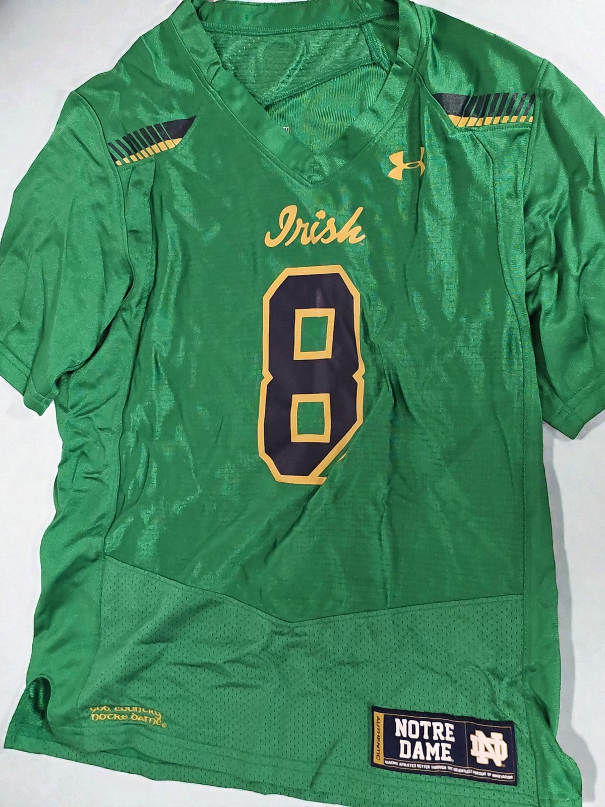 Maillot Under Armour Notre Dame Shamrock Series Boston Fenway Taille M Homme