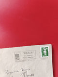 Enveloppe philatélie Toulon oblitérée, timbre vert Marianne, 1992