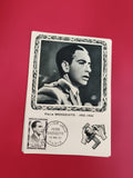 Carte FDC Pierre Brossolette 1957 Héros Résistance timbre Paris philatélie (Ref