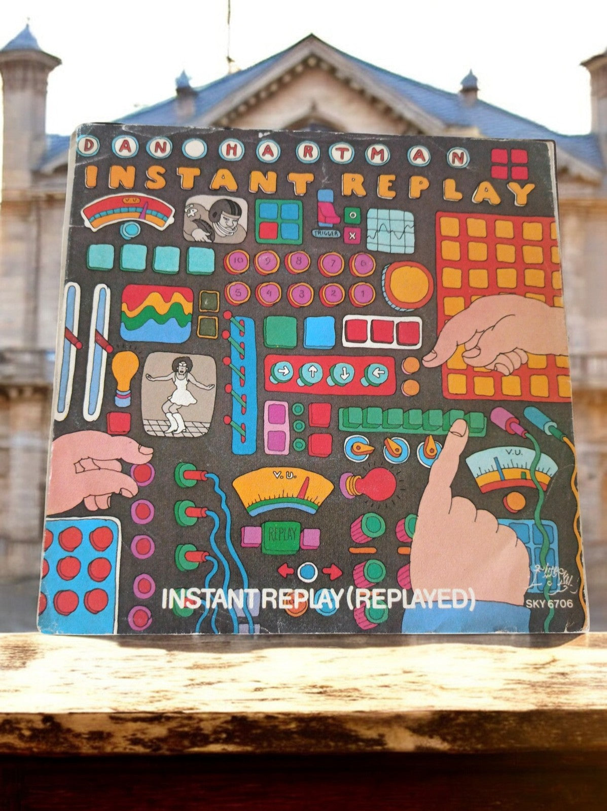 Vinyle Dan Hartman Instant Replay 45T LP vintage, pochette illustrée années 70