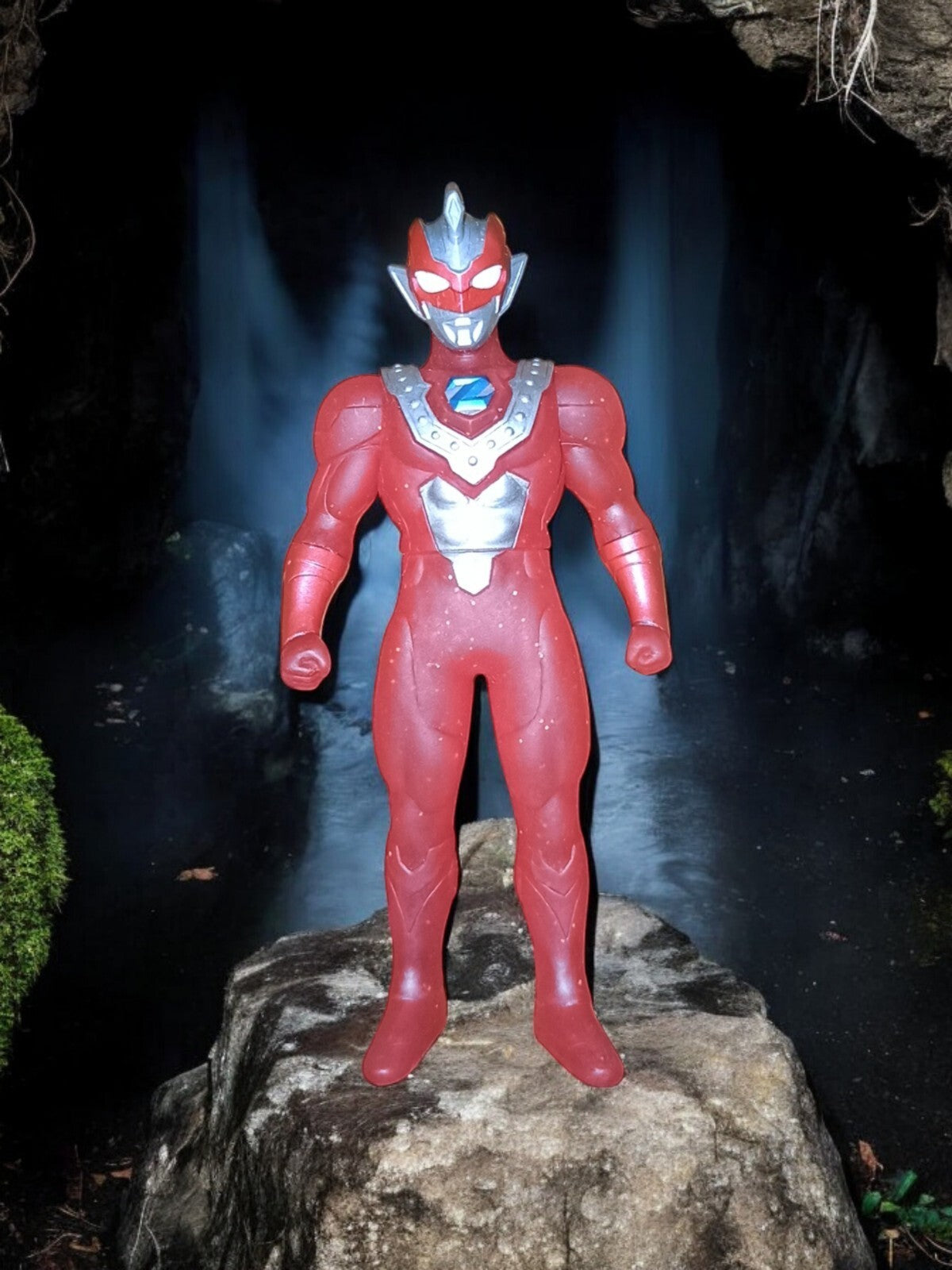 Figurine Ultraman Bandai 2004 rouge argent, vintage, rare, Japan hero
