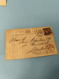 Ancienne enveloppe oblitérée XIXe philatélie ? cachet 1888, écriture manuscrite