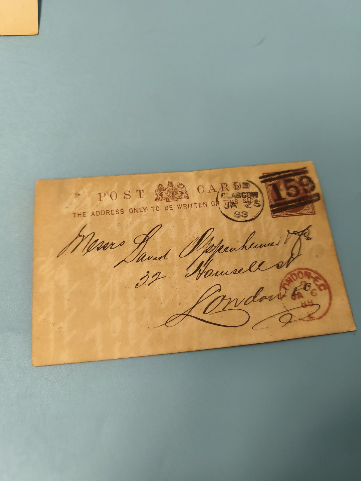 Ancienne enveloppe oblitérée XIXe philatélie ? cachet 1888, écriture manuscrite