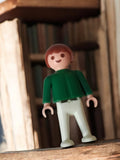 Figurine Playmobil vintage années 70 vert beige rétro ancien jouet