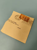 Ancienne enveloppe philatélie Paris 1930 timbres orange collection vintage